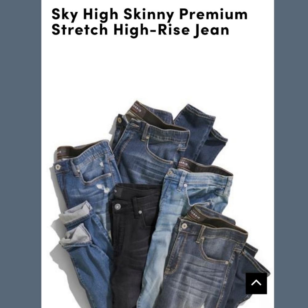 TORRID Premium Sky high skinny Jeans plus size 24 distressed Stretch black NEW - Picture 13 of 16